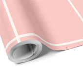 Weiches neutrales Gittermuster Minimales Karomuste Geschenkpapier (Rolleneckpunkt)