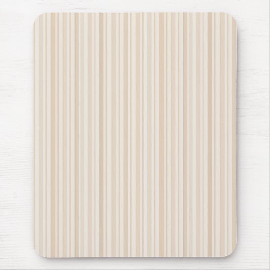 Weiches neutrales Streifenmuster Mousepad (Vorne)