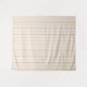 Weiches neutrales Streifenmuster Wandteppich (Vorderseite (Horizontal))