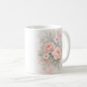 Weiches Pastell-Blumenbouquet Kaffeetasse (VorderseiteRechts)