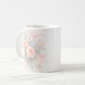 Weiches Pastell-Blumenbouquet Kaffeetasse (Vorderseite Links)