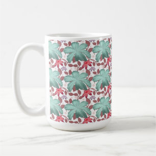 Weiches Pastell-Blumenmuster   Elegante Blumen  Kaffeetasse