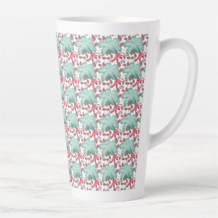 Weiches Pastell-Blumenmuster   Elegante Blumen  Milchtasse