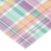 Weiches Pastell-Karomuster  Tischdecke (Schrägansicht)