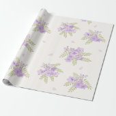 Weiches Pastell-Lila Jacaranda-Blüten Geschenkpapi Geschenkpapier (Ungerollt)