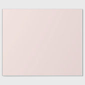 Weiches Pastell-Pfirsich einfarbig Geschenkpapier (Flach)