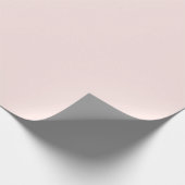 Weiches Pastell-Pfirsich einfarbig Geschenkpapier (Ecke)