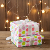 Weiches Pastell-Polka-Punkte-Muster Geschenkpapier