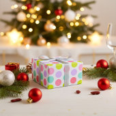 Weiches Pastell-Polka-Punkte-Muster Geschenkpapier