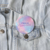 Weiches Pastell-Rosa-Lavendel-Sternenhimmel Button (Beispiel)