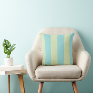 Weiches Pastell-Streifenmuster – Limettencreme & N Kissen