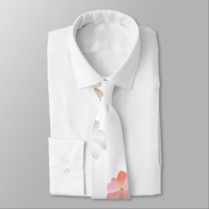 Weiches Pastell-Wildblumenmuster Krawatte