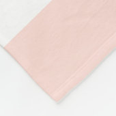 Weiches Pastellmuster Pink & White Lines Fleecedecke (Ecke)
