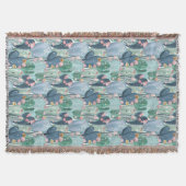 Weiches Patel Kaktus-Muster Decke (Vorderseite)
