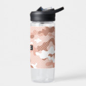 Weiches Pfirsich-Tarnmuster Trinkflasche (Links)