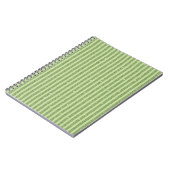 Weiches Pistazien-Glitter-Style-Mindestmuster Notizblock (Linke Seite)