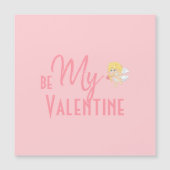 Weiches romantisches Rosa ist meine Valentinkarte Magnetkarte (Vorderseite)