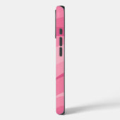 Weiches Rosa abstraktes Wellenmuster Case-Mate iPhone Hülle (Rückseite / Links)