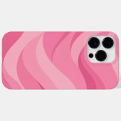Weiches Rosa abstraktes Wellenmuster Case-Mate iPhone Hülle (Rückseite (Horizontal))