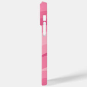 Weiches Rosa abstraktes Wellenmuster Case-Mate iPhone Hülle (Rückseite / Links)
