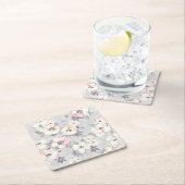 Weiches rosa Aquarell-Muster Rechteckiger Pappuntersetzer (Vor Ort)