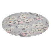 Weiches rosa Aquarell-Muster Schneidebrett (Ecke)