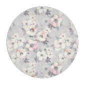 Weiches rosa Aquarell-Muster Schneidebrett (Vorderseite)