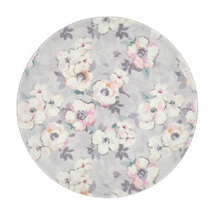 Weiches rosa Aquarell-Muster Schneidebrett