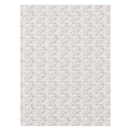 Weiches rosa Aquarell-Muster Tischdecke (Vorderseite)