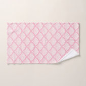 Weiches rosa Art Deco Badetuch-Set Badhandtuch Set (Handtuch)