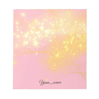 Weiches Rosa Ästhetisches Chic Vintage Rosa Gold N Notizblock