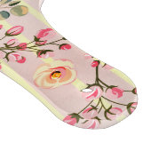 Weiches rosa Blumenstreifenmuster Schneidebrett (Ecke)