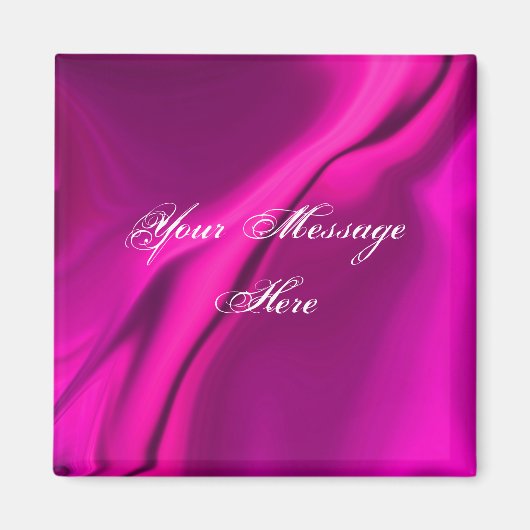 Weiches rosa Design Magnet (Vorne)