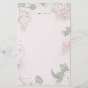 Weiches Rosa Flieder Persönlich Feminine Briefpapier