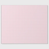 Weiches rosa Gingham-Geschenkpapier Geschenkpapier (Flach)