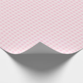 Weiches rosa Gingham-Geschenkpapier Geschenkpapier (Ecke)