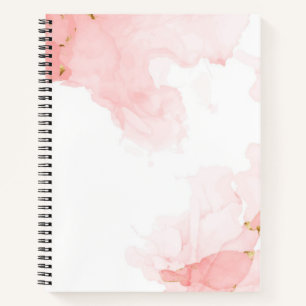 Weiches rosa Glitter-Wasserfarben-Hintergrund Notizblock