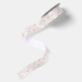 Weiches rosa Herz Satinband (Rückseite)