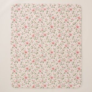 Weiches rosa Kirschblüten-Blumenmuster nahtlos Sherpadecke