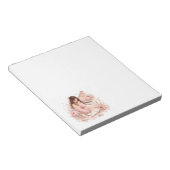Weiches rosa Klavier Blumen Notizbuch Notizblock (angewinkelt)
