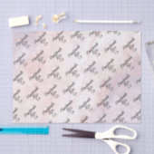 Weiches Rosa Lila Marmormuster Seidenpapier (Handwerk)