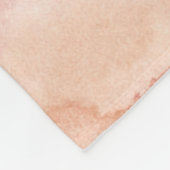 Weiches Rosa modernes abstraktes Designmuster Fleecedecke (Ecke)