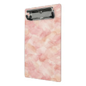 Weiches rosa modernes abstraktes Designmuster Mini Klemmbrett (Gewinkelt2)