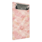 Weiches rosa modernes abstraktes Designmuster Mini Klemmbrett (Schrägansicht)