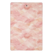 Weiches rosa modernes abstraktes Designmuster Mini Klemmbrett (Rückseite)