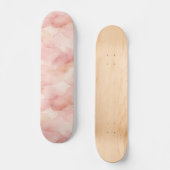 Weiches Rosa modernes abstraktes Designmuster Skateboard (Vorderseite)