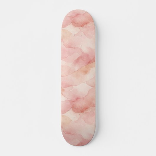 Weiches Rosa modernes abstraktes Designmuster Skateboard (Vorne)