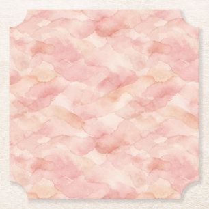 Weiches Rosa modernes abstraktes Designmuster Untersetzer