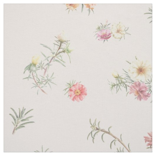 Weiches Rosa Moosröschen-Wasserfarben-Blumenstoff Stoff (Muster)