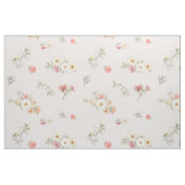 Weiches Rosa Moosröschen-Wasserfarben-Blumenstoff Stoff (Fat Quarter (45,7 x 55,9 cm))